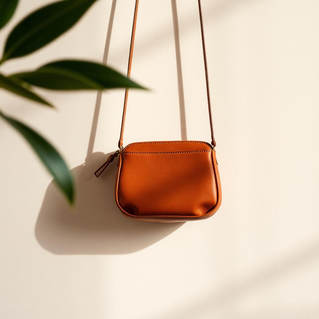 Bandolera mini en cuero